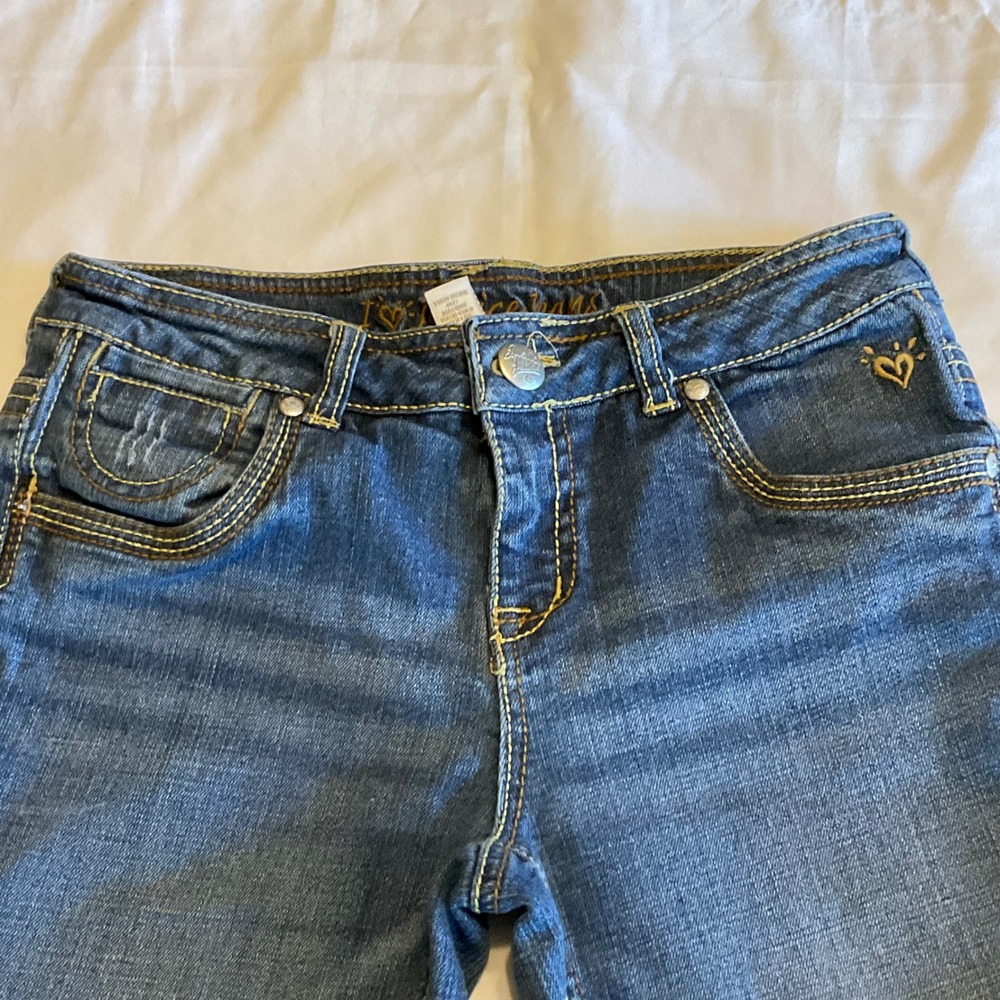 Justice Jeans Girls Blue Denim 14 regular - Picture 5 of 11